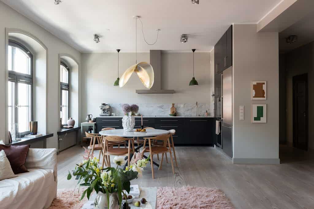 The Dream Home Design – Open Kitchen And Living Room