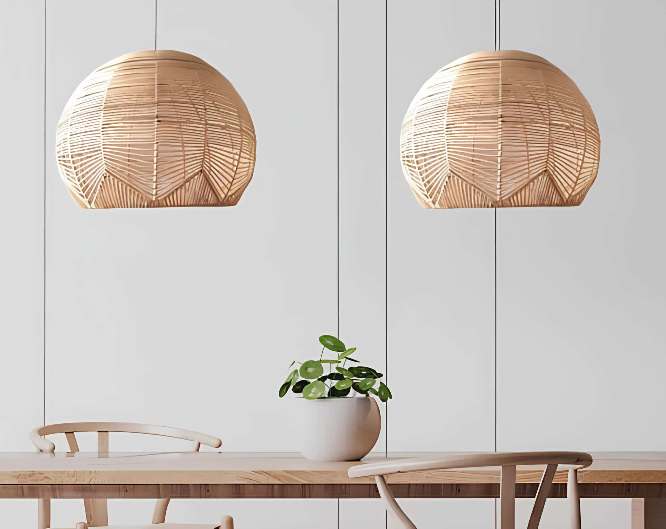 Rattan Pendant Lights Are The Absolute Trend