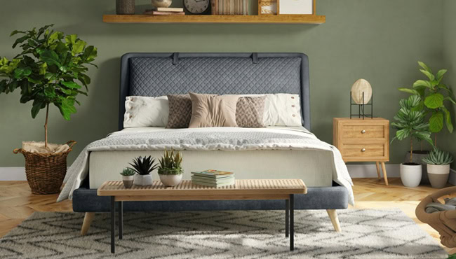 A Cane Bedside Table For The Bedroom A Cane Bedside Table For The Bedroom