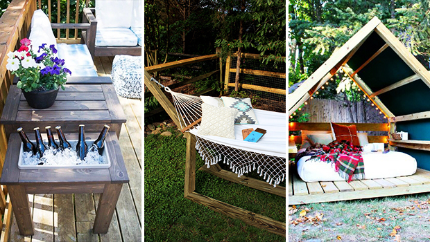 15 Super Sweet DIY Outdoor Furniture Projects For Your Patio
