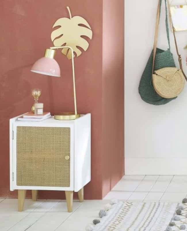 A Cane Bedside Table For The Bedroom A Cane Bedside Table For The Bedroom