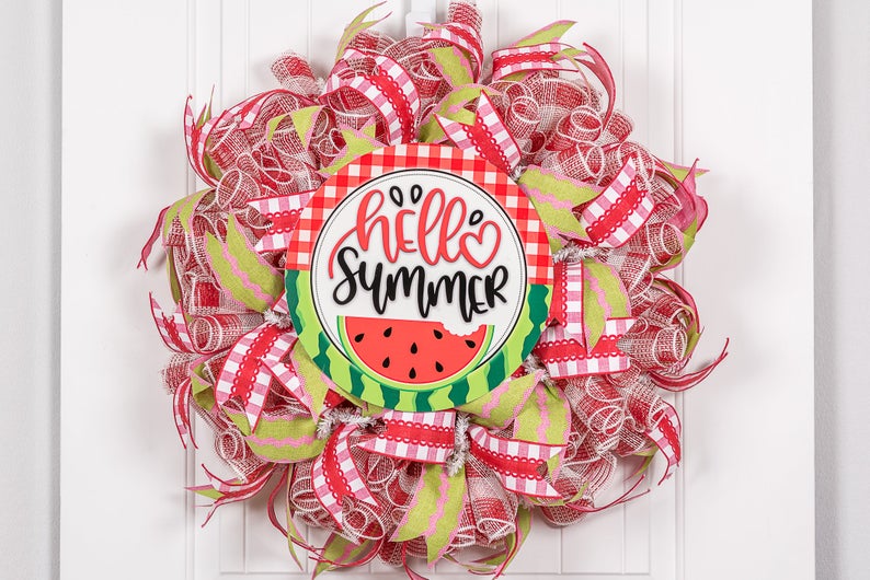20 Refreshing Watermelon Wreath Designs For The Rest Of Summer