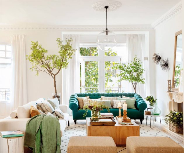 The Best Green Living Rooms You'll Absolutely Fall For