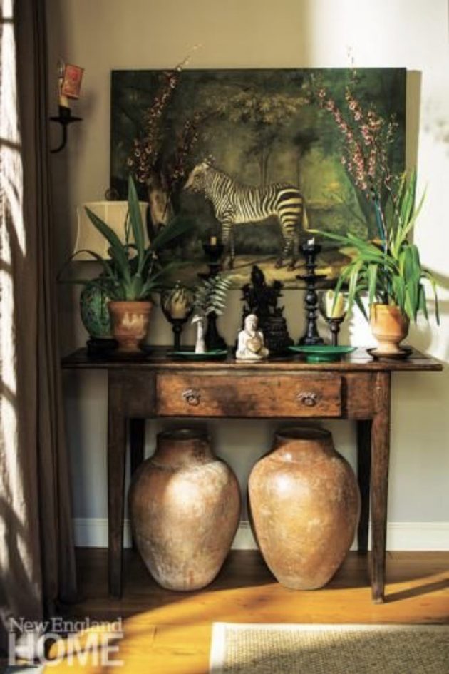 Green Plants And Vintage Furniture