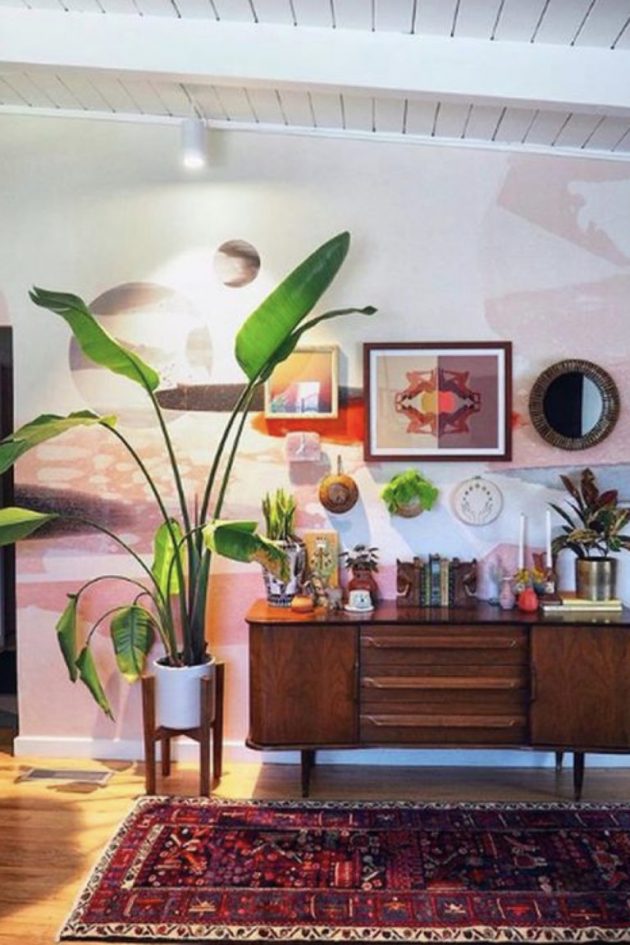 Green Plants And Vintage Furniture