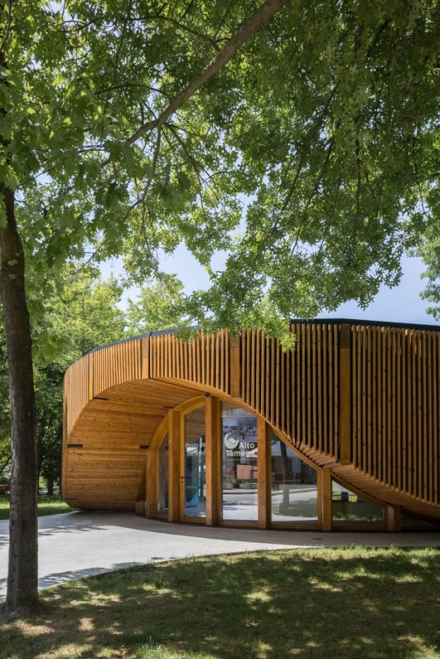 Alto Tamega Tourism Info Point by AND-RE Arquitectura in Chaves, Portugal