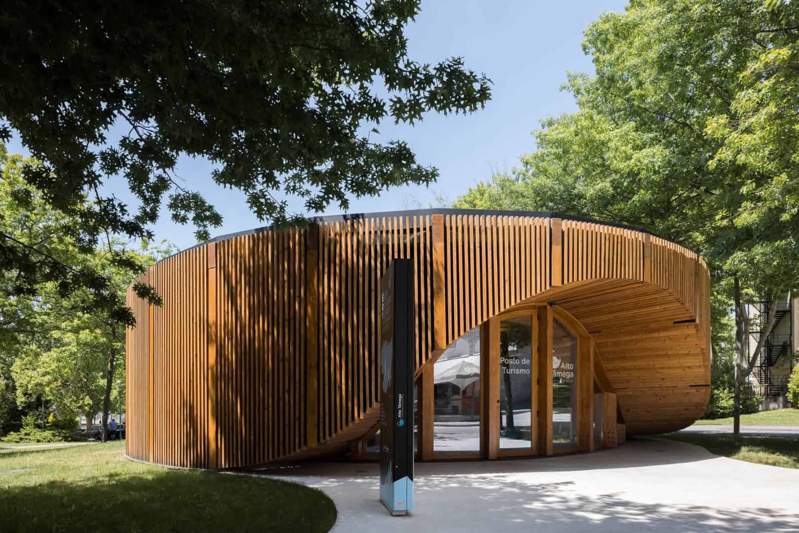 Alto Tamega Tourism Info Point by AND-RE Arquitectura in Chaves, Portugal Alto Tamega Tourism Info Point by AND-RE Arquitectura in Chaves, Portugal