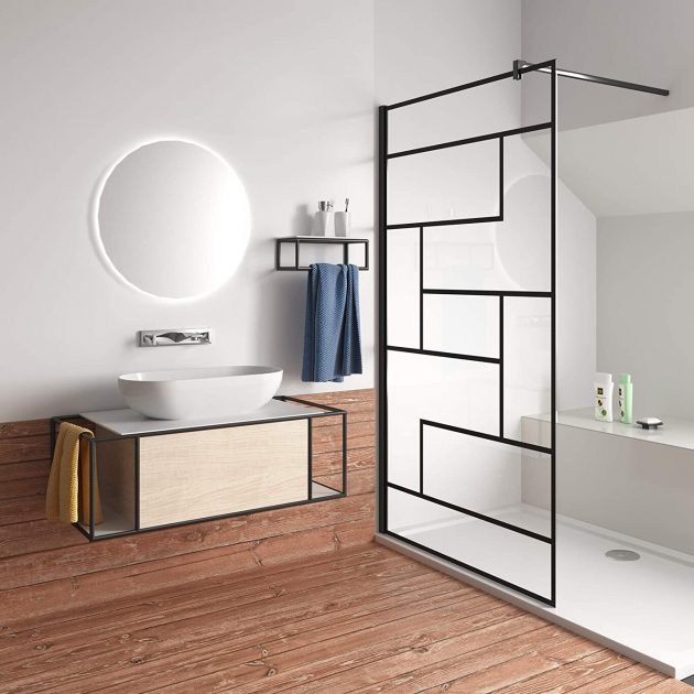 Shower Enclosures In Black For A Dream Bathroom