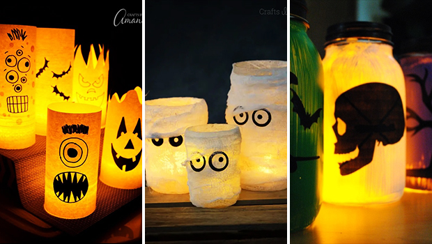 15 Dramatic But Cute DIY Halloween Luminaries You Need To Craft