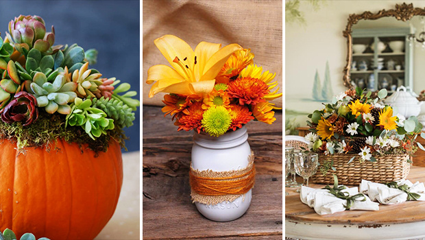 16 Wonderfully Charming DIY Fall Flower Arrangement Ideas
