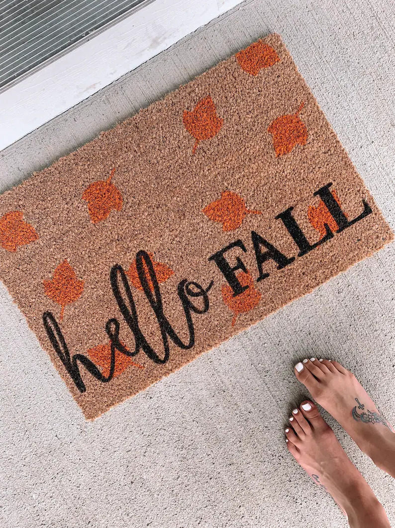 20 Charming Fall Doormat Designs That Will Welcome Everyone