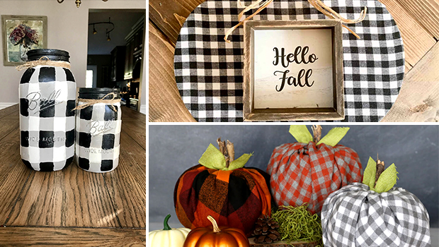 15 Sweet Buffalo Plaid Crafts For Your Fall Home Décor