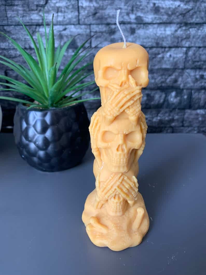 15. Halloween Skeletons Hand Poured Candle 15. Halloween Skeletons Hand Poured Candle