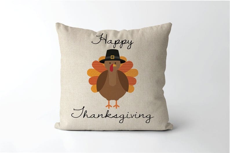 1. Happy Thanksgiving turkey pillow 1. Happy Thanksgiving turkey pillow