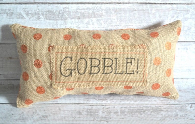 18. Burlap Gobble Pillow 18. Burlap Gobble Pillow