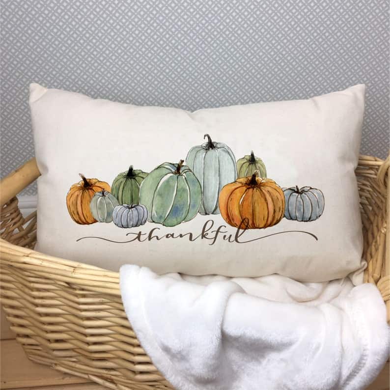 5. Thankful Pumpkin Pillow 5. Thankful Pumpkin Pillow