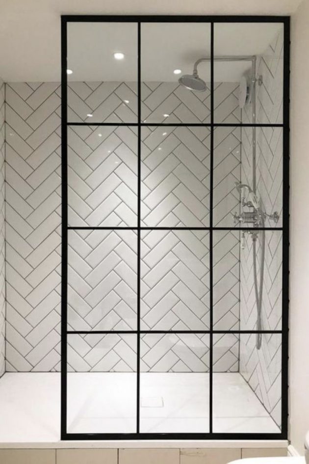 A Glass Roof In The Bathroom