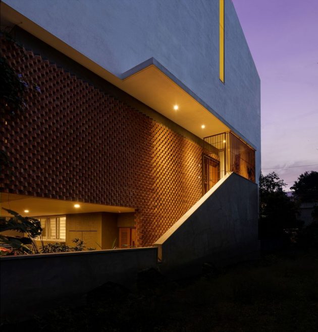 Brickly Affair Residence by Greyscale Design Studio in Bengaluru, India