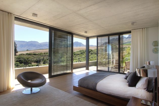 Hillside Residence by GASS Architecture Studios in Stellenbosch, South Africa