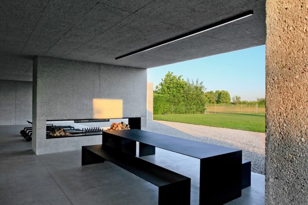 House Surrounded by Greenery by MIDE Architects in Stra, Italy