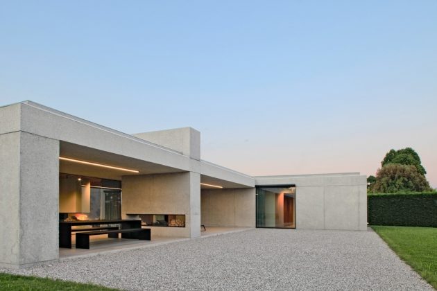 House Surrounded by Greenery by MIDE Architects in Stra, Italy