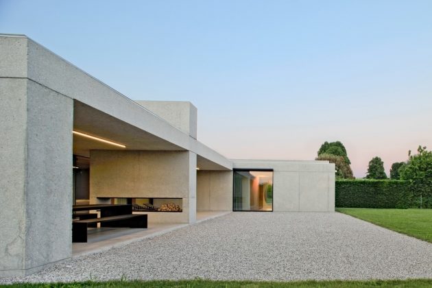 House Surrounded by Greenery by MIDE Architects in Stra, Italy