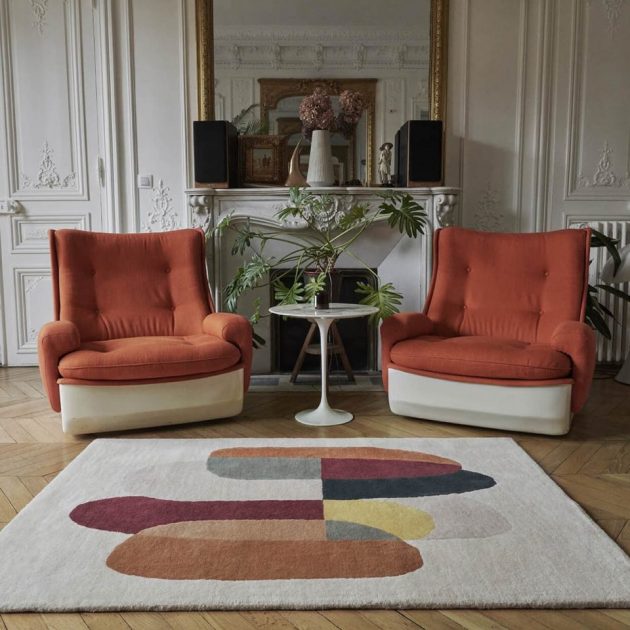 A Colorful Rug For The Living Room