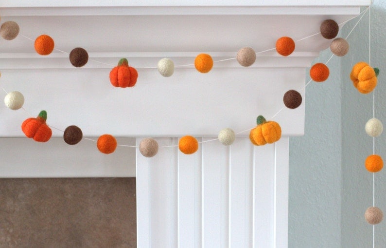 15. Felt Pumpkin Garland 15. Felt Pumpkin Garland