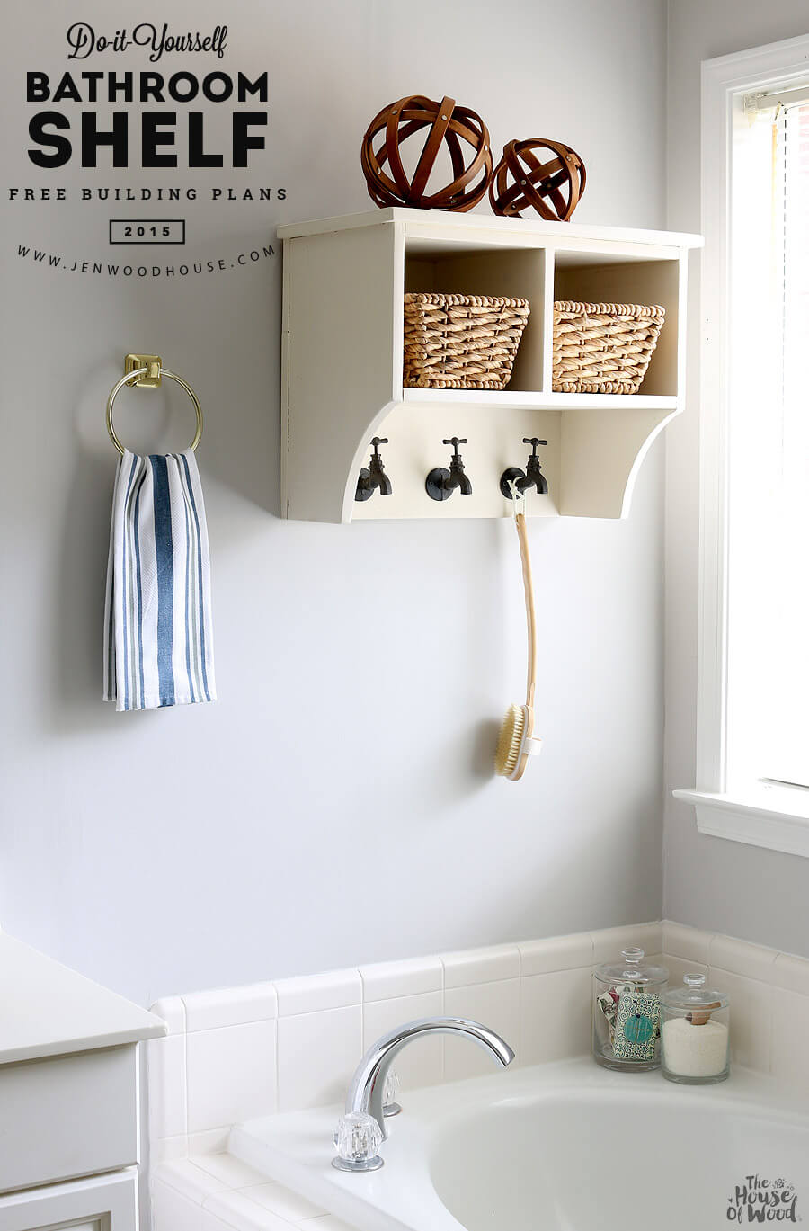 15 Practical DIY Bathroom Shelf Projects You Can Do This Weekend