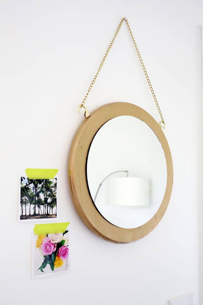 1. CIRCLE CHAIN MIRROR DIY 1. CIRCLE CHAIN MIRROR DIY