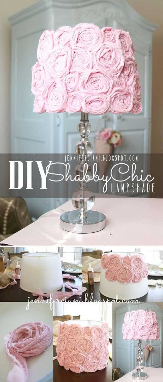 3. DIY Shabby Chic Lampshade 3. DIY Shabby Chic Lampshade