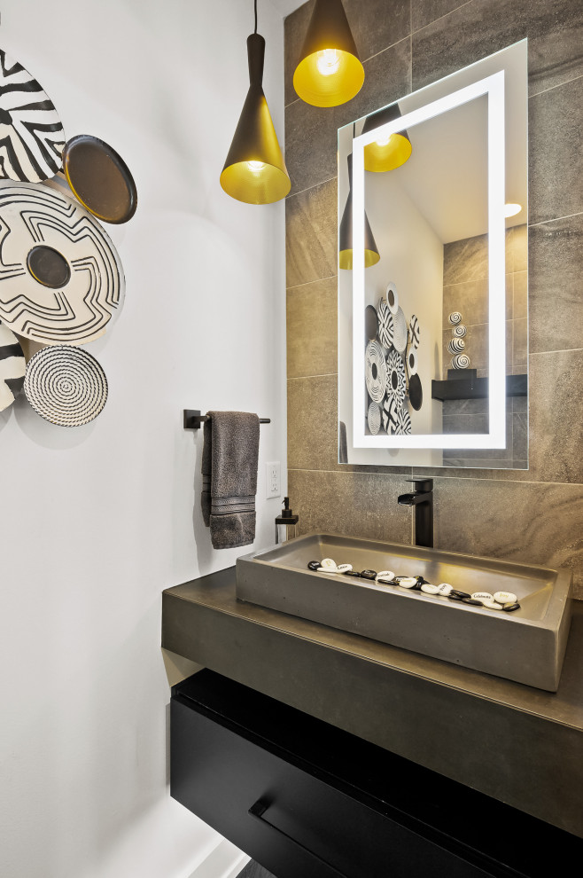 20 Exquisite Contemporary Powder Room Designs With A Creative Spark