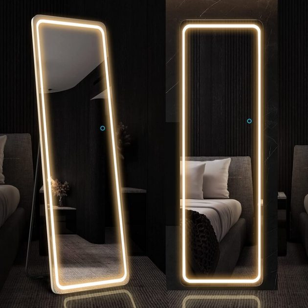 Full-length Mirrors To Decorate And Give Depth To The Bedroom