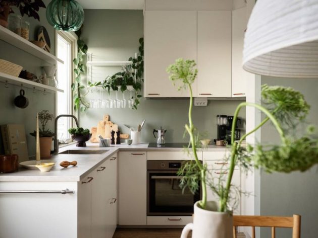 How About Green Walls In Contrast To White Woodwork?