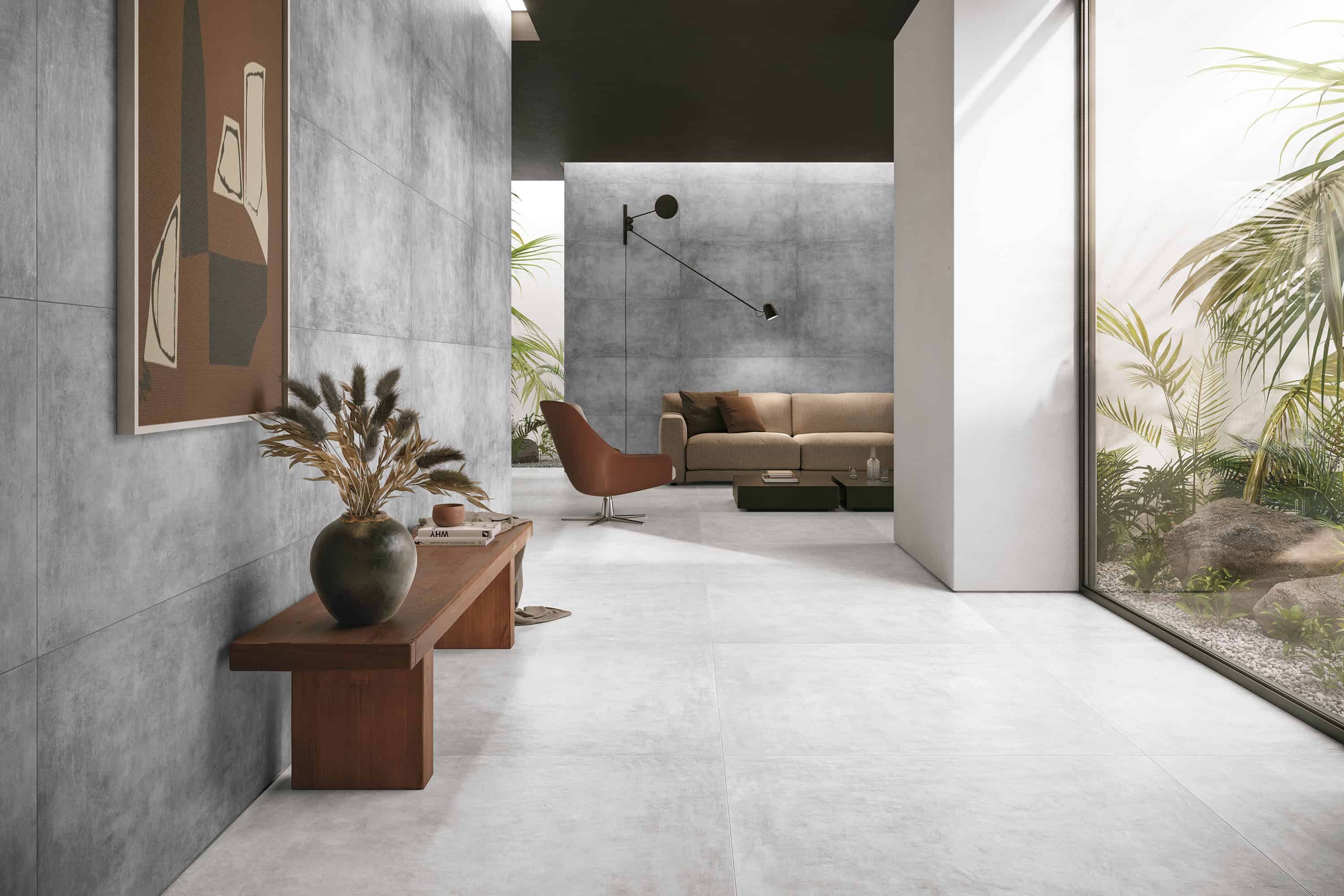 How to Decor with Concrete-look Tiles? How to Decor with Concrete-look Tiles?