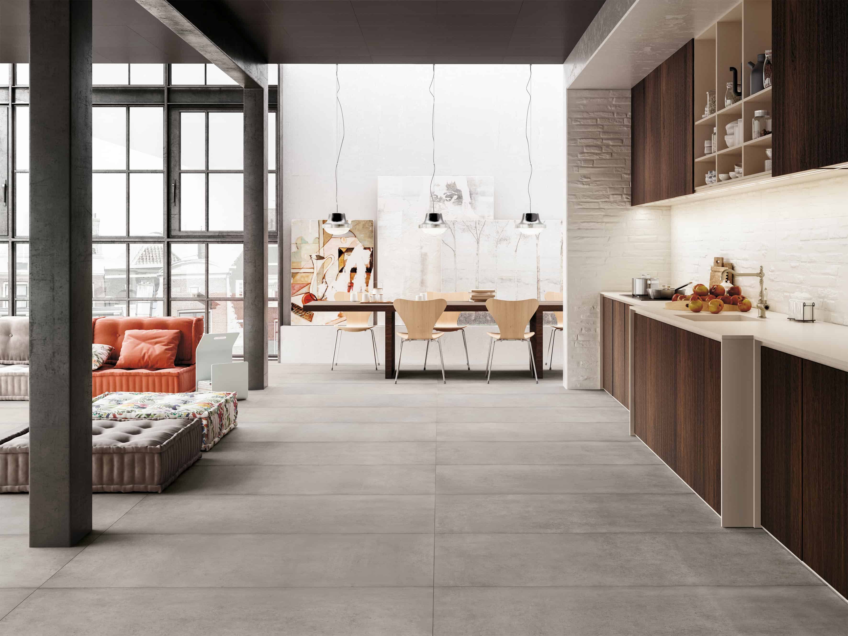How to Decor with Concrete-look Tiles? How to Decor with Concrete-look Tiles?