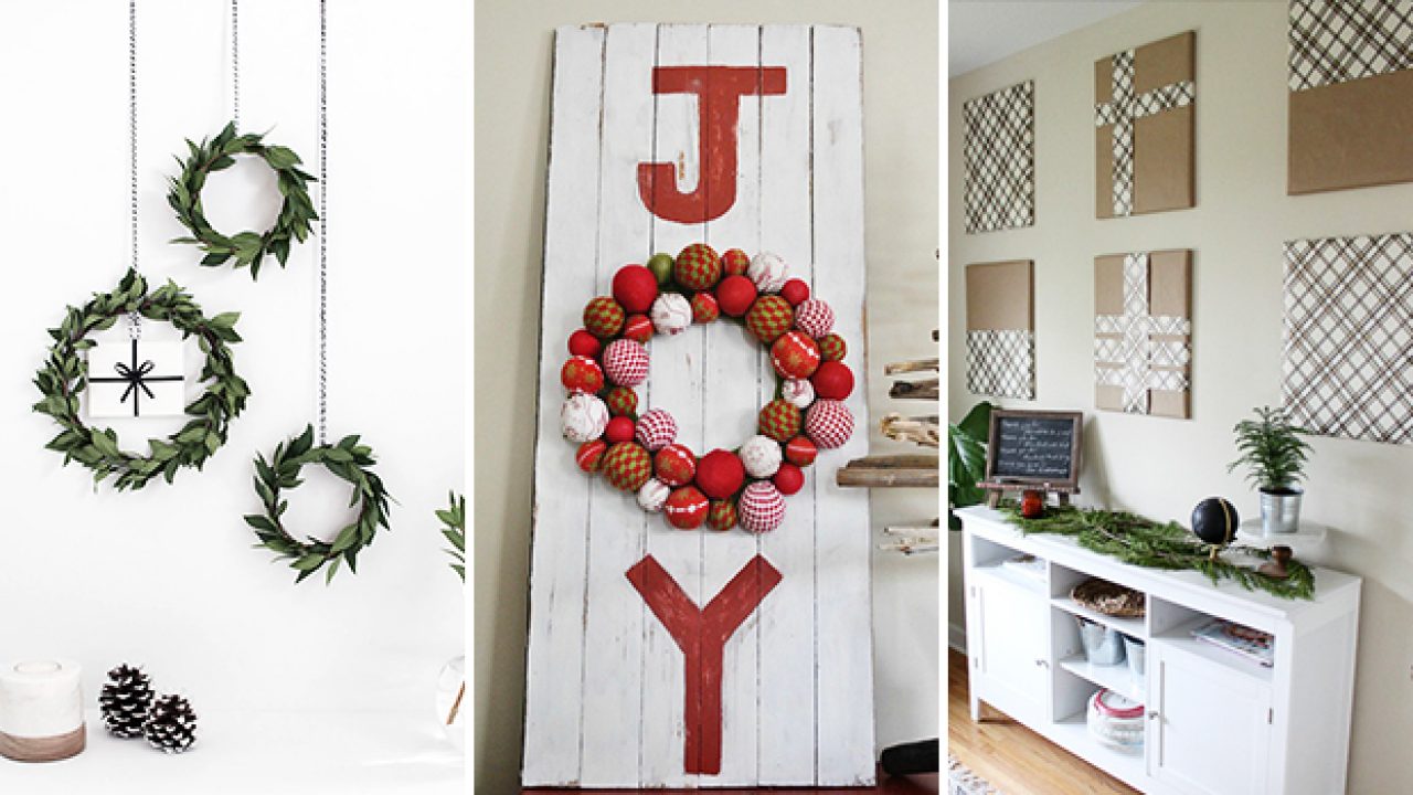 35 Best Christmas Wall Decor Ideas And Designs For 2021 | vlr.eng.br
