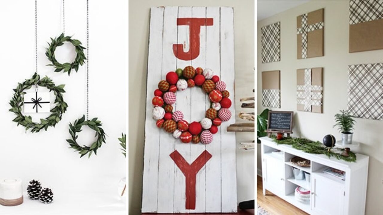 Update 88+ easy diy christmas wall decor super hot seven.edu.vn