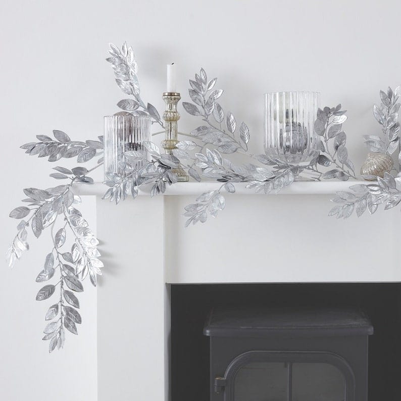 9. Silver Christmas Foliage Garland 9. Silver Christmas Foliage Garland