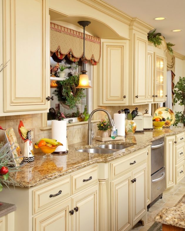 Amazing Ideas Of Yellow Kitchen Cabinets