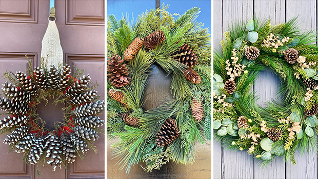 15 Evergreen Winter Pine Wreath Designs That Will Refresh Your Front Door