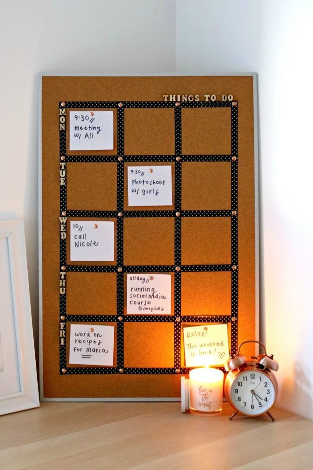 15 Super Practical DIY Corkboard Ideas That Will Help You Stay Organized