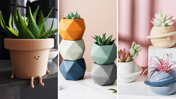 0056 Maikai Products Little Bun-Shaped Ceramic Minimalist Succulent Planter 