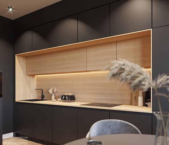 Why Opt For a Black And Wood Kitchen?
