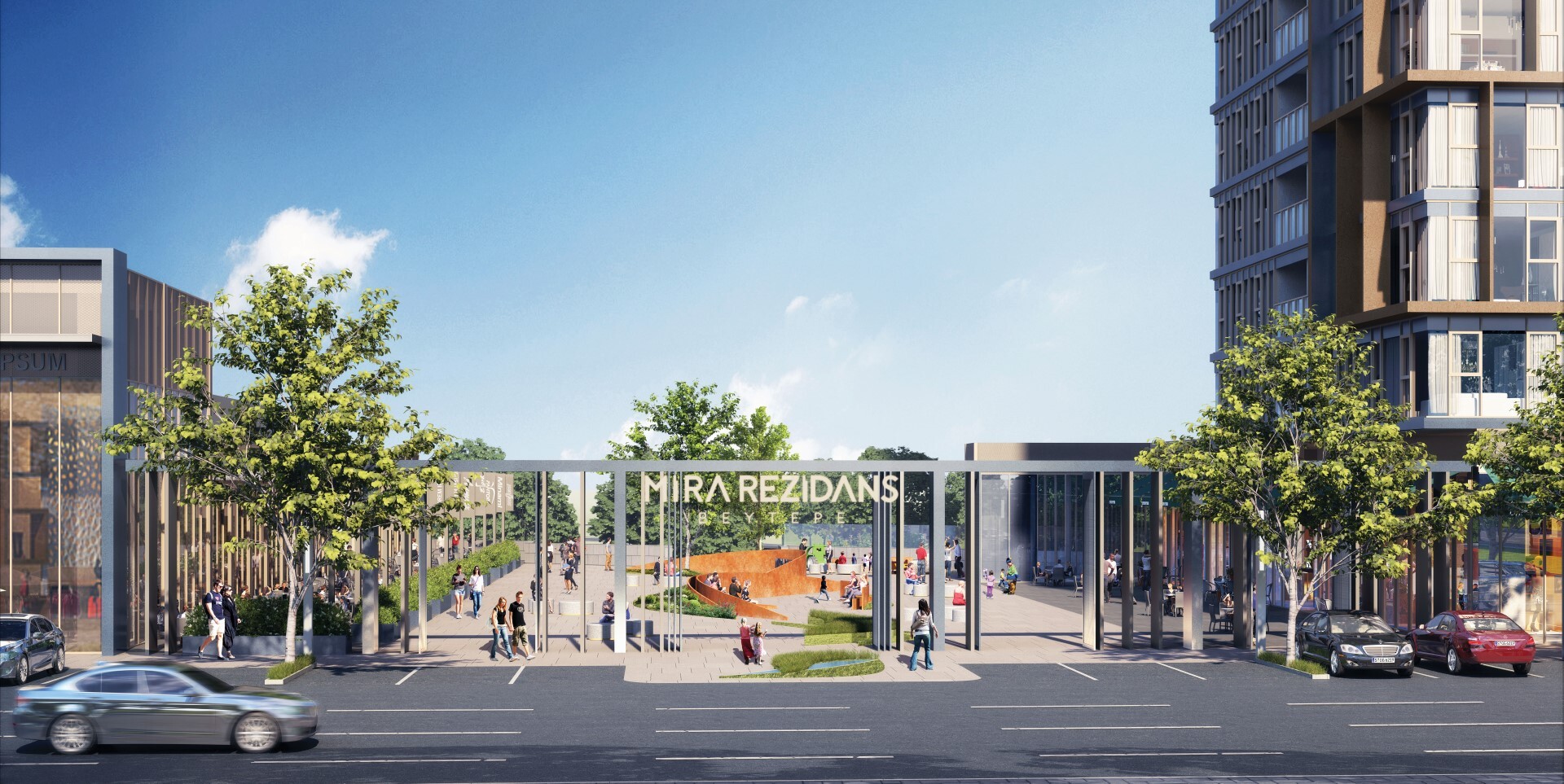 Mira Residence - A Landmark Residential Tower and Retail Block by Aura Design Studio