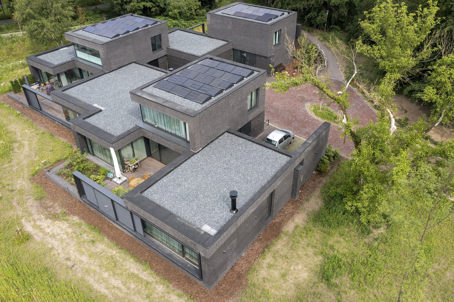 Forest Patio Villas by wUrck in Zeist, The Netherlands Forest Patio Villas by wUrck in Zeist, The Netherlands