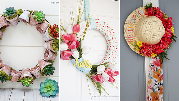 15 Beautiful DIY Spring Wreath Projects You Must Attempt This Spring