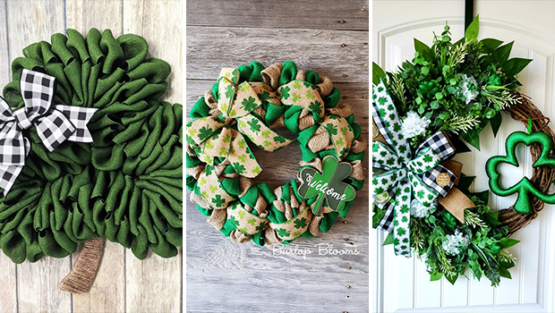 15 Super Cool St. Patrick’s Day Wreath Designs That Invite The Luck Of The Irish