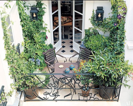 Wonderful Atmosphere On The Terrace Or Patio With Fragrant Plants