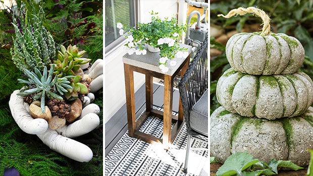 15 Amazing DIY Concrete Garden Décor Ideas For Spring